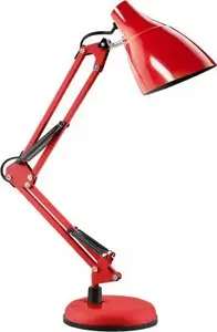 Galda lampa ORNO DL-1/R sarkanā — regulējama galda lampa, kompakta