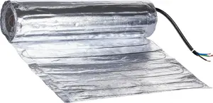 Теплый пол алюминиевый нагревательный мат Thermoval WT 2010 AL 150 5,0 м² 750 Вт одностороннее подключение под панели