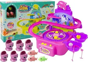 Fishing set LEAN Sport 7417 – children's pink fishing kit with rod and accessories