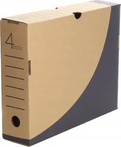 Archive Box Vaupe model 425/00 — grey 80 mm storage box for documents