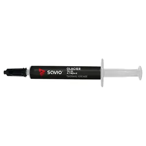 Thermal paste SAVIO TG-01 2G — thermal conductivity 4.7 W/m·K, 2 ml, grey/black