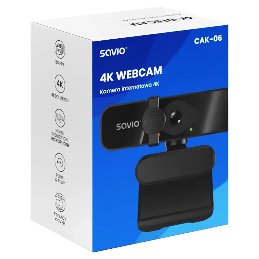 SAVIO CAK-06 4K USB веб‑камера Photo 6