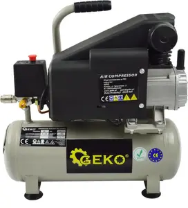 Air compressor GEKO G80316 — oil-lubricated, portable, 8 L tank