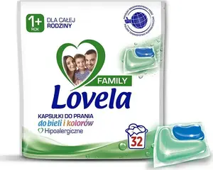Капсулы для стирки Lovela Universal Family 32 шт — концентрированное моющее средство для белья