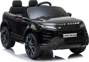 Детский электромобиль LEAN Sport Range Rover Evoque на аккумуляторе, черный лакированный