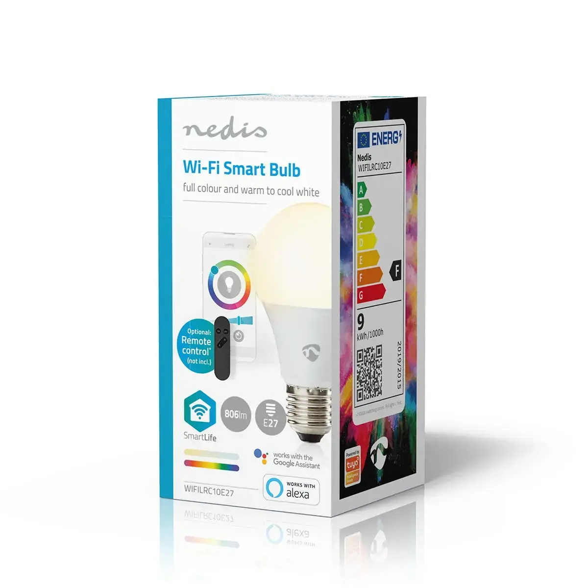 Nedis WIFILRC10E27 LED spuldze 9 W E27 RGB Photo 4