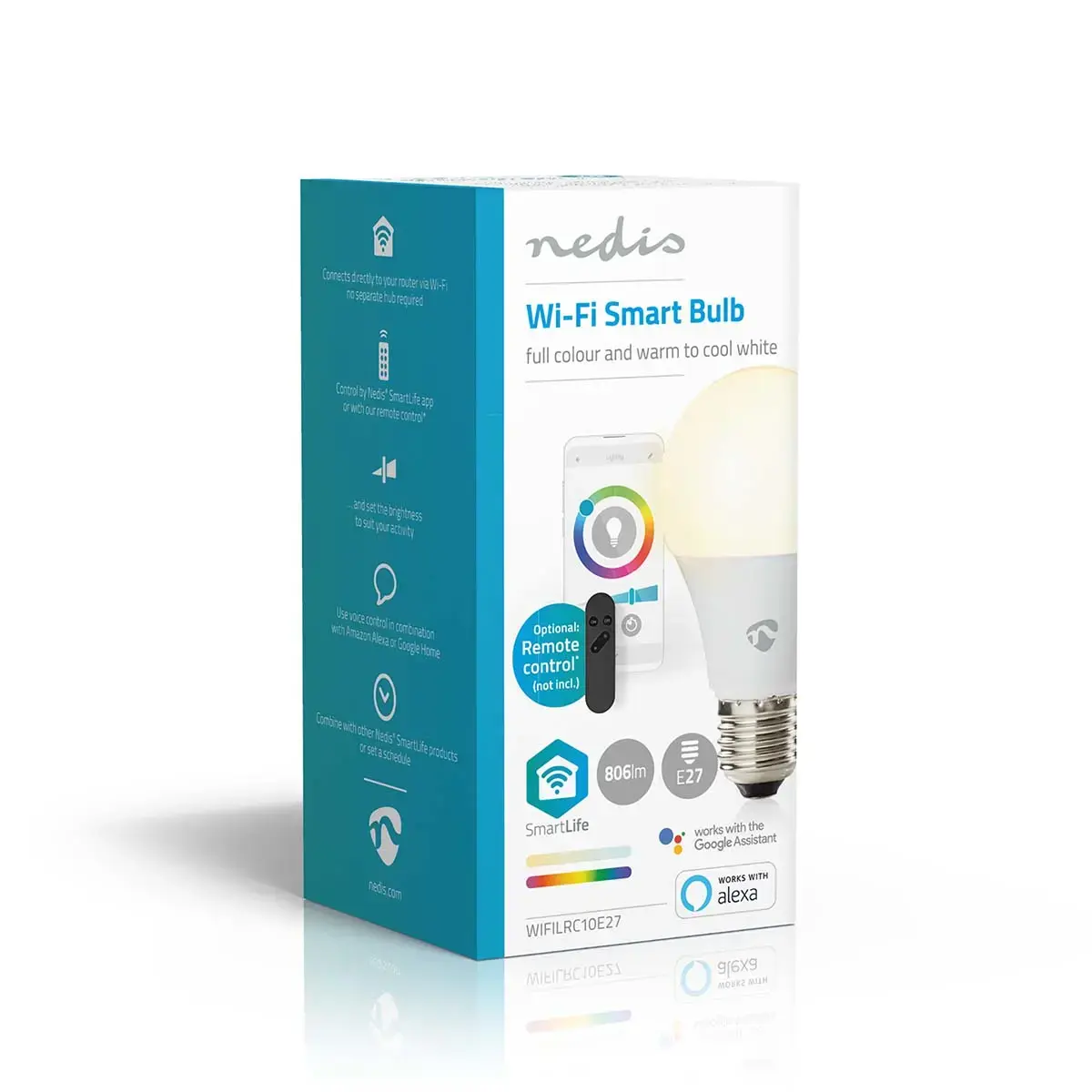 Nedis WIFILRC10E27 LED spuldze 9 W E27 RGB Photo 5