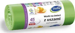 Garbage Bags Stella ST-ST-032884, with handles, 45 L, 20 pcs, green