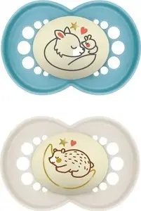 Соска MAM BABY Original Night 6+ мес — Planet Love (мальчик) — светящаяся в темноте