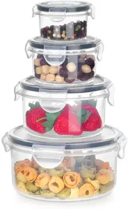 Food storage containers with lid and seal, set of 4 — Vilde