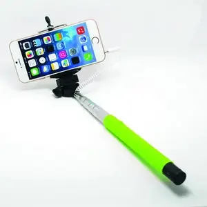 Selfie statīvs Braun Photo Technik 20262 — universāls, nerūsējošais tērauds, maksimālais garums 110 cm, zaļš