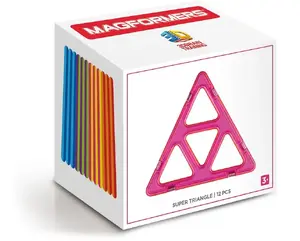 Dante magnētiskais konstruktors — Magformers Super Trijstūri, 12 gab. (005-53215)