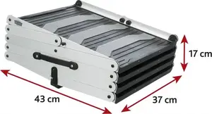 Folding Steps Trixie TX-39378, aluminium, 160 x 37 x 70 cm