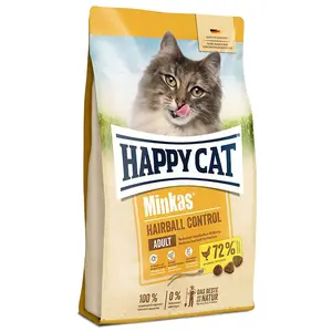 Cat food happy cat Minkas Hairball Control Poultry – adult, 1.5 kg, poultry flavor, hairball control