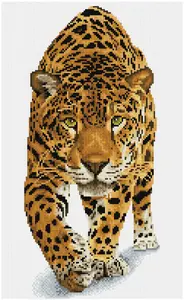 Diamond Dotz komplekts Dante On the prowl — leoparda dizains, daudzkrāsains, 320×520 mm