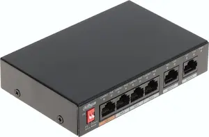 Network switch DAHUA FS3006-4ET-60-V2 — 6‑port unmanaged switch with 4 PoE ports