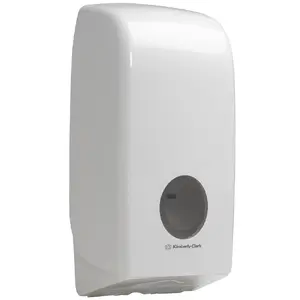 Vairāku ritināmu tualetes papīra dozators Kimberly‑Clark 6946, balts plastmasas, 169×123×341 mm