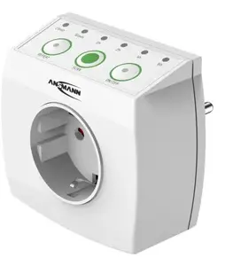 Smart plug ENERGENIE Ansmann AES1.3, indoor wired, 230 V AC 50 Hz, 3680 W, white