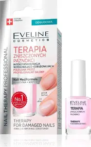 Лечебный уход для ногтей Eveline Nail Therapy Intensywna Kuracja 12 мл — укрепляющая и восстанавливающая сыворотка
