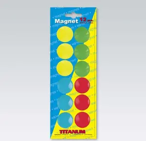 Titanum Magnesy wheel valve caps set, Titanum 22 mm, 12 pieces, mix colors