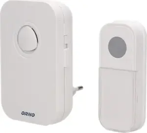 Wireless Battery-Powered Doorbell ORNO FADO DC OR-DB-KF-135, Portable Push Button