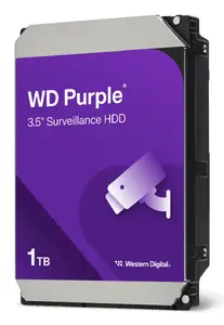 Iekštelpju HDD Western Digital Purple 1 TB 5400 RPM 64 MB 3.5" SATA III