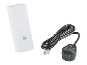 Smart home signal extender Homematic IP HmIP-ESI-IEC Wired, max transfer distance 300 m, black/white, 39×29×109 mm