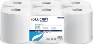 Tualetes papīrs Karen Lucart Strong 19 J jumbo, 2 kārtas, 130 m uz ruļļa — 12 ruļļu iepakojums