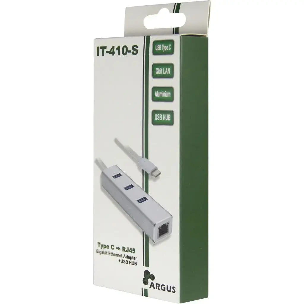 ARGUS IT-410-S USB-C хаб с RJ-45 и USB-A Photo 2