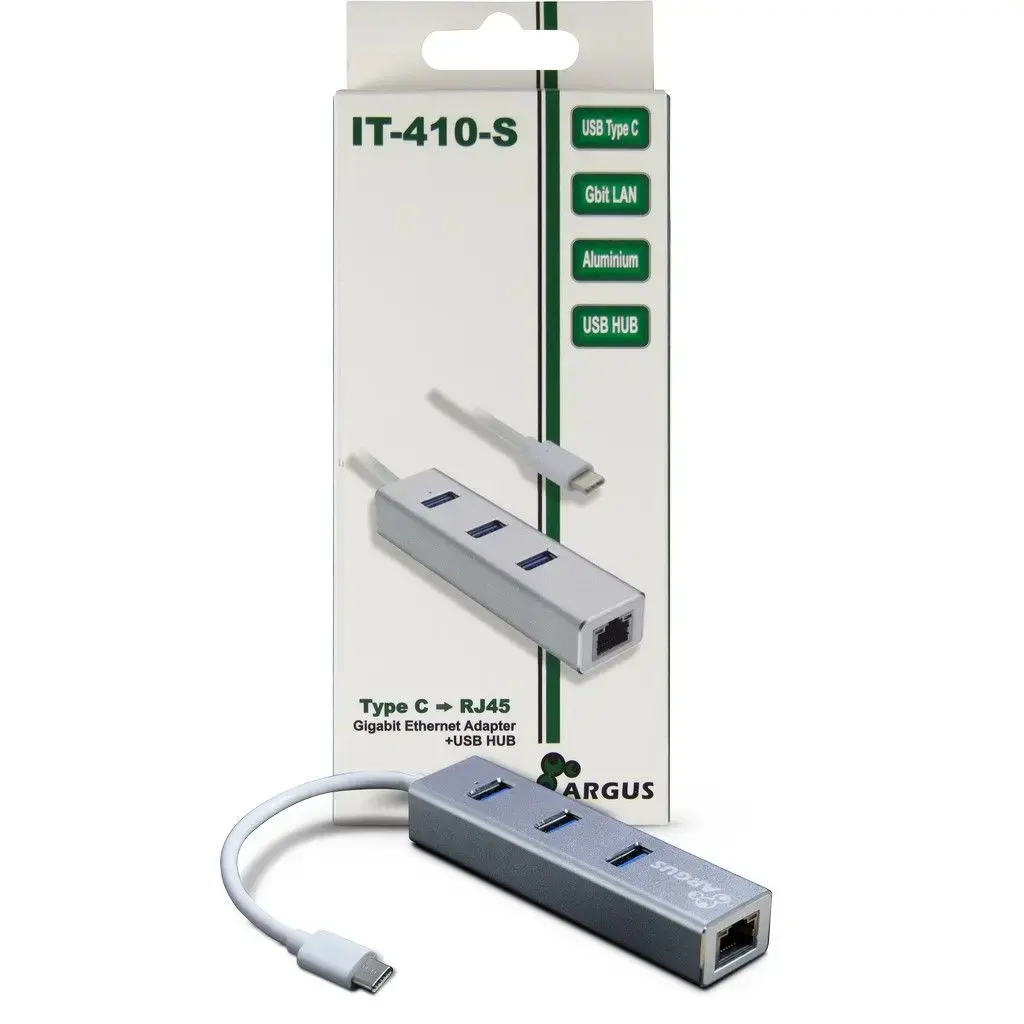 ARGUS IT-410-S USB-C хаб с RJ-45 и USB-A Photo 4