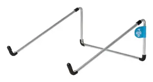 Klēpjdatora statīvs R‑GO Tools R‑Go Steel Basic — tērauds, augstuma regulēšana 0–110 mm, priekš 10" un lielākiem klēpjdatoriem