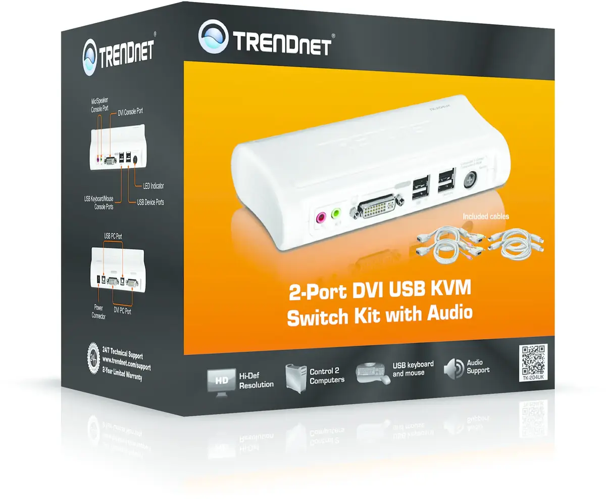 TRENDNET TK-204UK KVM slēdzis Photo 6