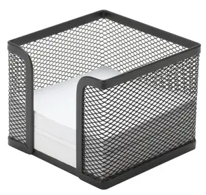 Note paper dispenser Q-Connect KF00878 — square metal housing, black
