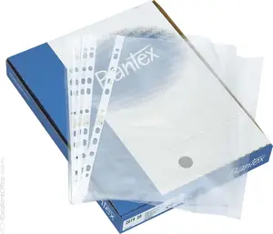 Plastic document sleeves A4 Bantex 100 pcs — clear protective pockets