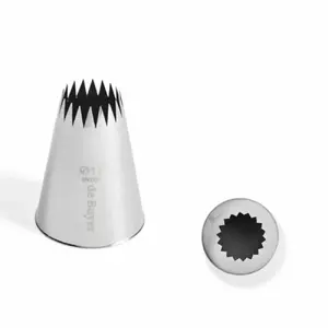 Piping Tip Tomgast star 1.75 cm stainless steel for confectionery decorating