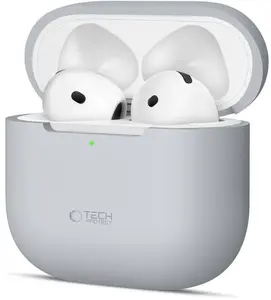 Protective Silicone Case Tech‑Protect for Apple AirPods (4), grey
