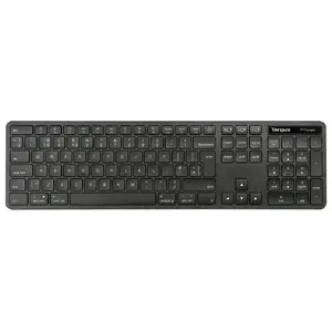 Клавиатура TARGUS EcoSmart AKB873FR — полноразмерная 100% AZERTY, RF Wireless + Bluetooth, чёрная