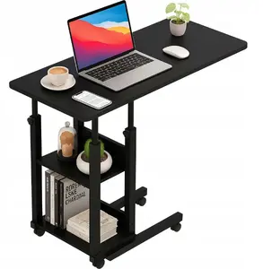 Mobile projector and laptop trolley Mozos BLD-BK on wheels, adjustable height and tabletop surface