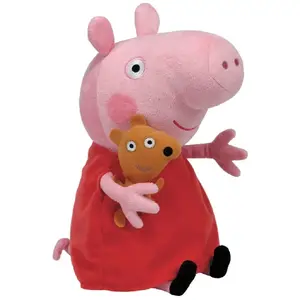Мягкая игрушка Meteor Peppa — плюшевая фигурка Свинка Пеппа, небольшая игрушка для детей