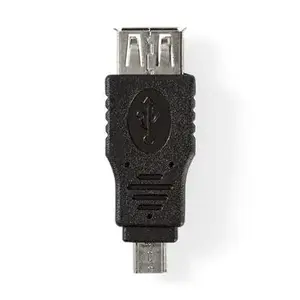 Cable gender changer Nedis CCGB60901BK — Black adapter for reversing connector gender
