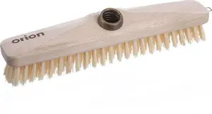 Brush ORION wooden broom brush 27 cm – universal sweeping and scrubbing rice bristle
