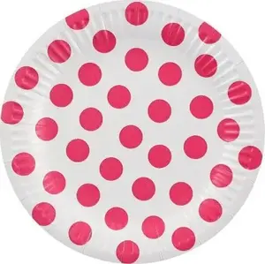 Paper Plates GoDan Talerzyki papierowe Groszki 18 cm, pack of 6