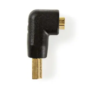 Cable gender changer Nedis CVGB34901BK — HDMI to HDMI, gold-plated contacts, black