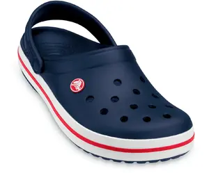 Klogi Crocs Crocband vīriešu — tumši zils/sarkans/balts, augšdaļa EVA, zole Croslite