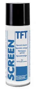 Spray cleaner Kontakt Chemie SCREEN TFT 200 ml — for glass TFT screens, dispenser spray, black/blue/white