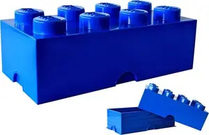 Storage Brick 8 blue container LEGO RC40041731 – stackable plastic storage for toys and home