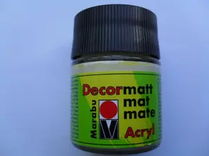 Краска Marabu Decormatt 50 мл 222 Vanilla – матовая акриловая декоративная краска, 50 мл