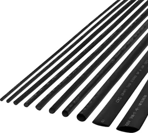 Siltuma saraušanās caurule Cabletech 10 mm × 1 m, melna