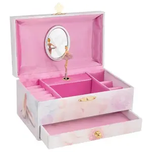 Jewellery box/pouch/organizer Goki 15555 — cardboard, pink, 113×190×97 mm