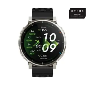 Smartwatch Amazfit Active 3 — 1.32" (3.35 cm) AMOLED 466×466 px, GPS, 365 mAh, silicone band
